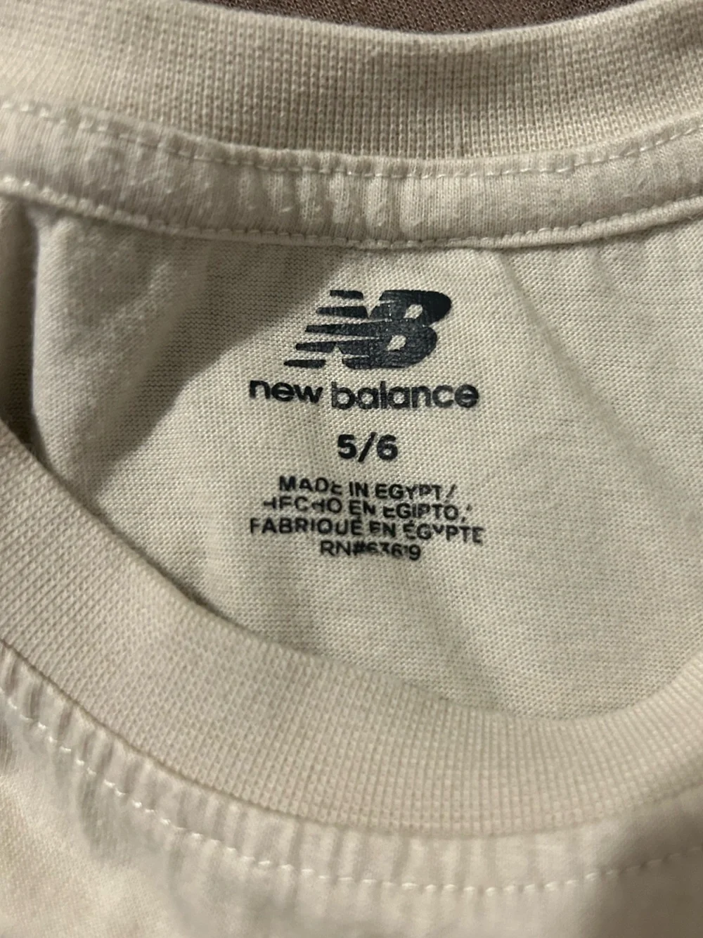 New Balance Brown Hoodie with Cream Graphic Tee